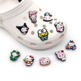 thumbnail image 4 of 2023 amuletos de zapatos de dibujos animados de gatito rosa, amuletos de cocodrilo de diseñador personalizados de personaje amarillo de hello kitt para chicas lindas, 4 of 4