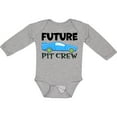 thumbnail image 3 of Inktastic Future Pit Crew Blue Race Car Boys or Girls Long Sleeve Baby Bodysuit, 3 of 5