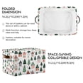 thumbnail image 2 of Yayeee 2 Pack Canvas Storage Basket with Handles for Shelves Fabric Bins Closet Organizer, Orange Christmas House, 2 of 8