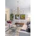 thumbnail image 6 of Living District Layne 36" 6-Light Transitional Metal Chandelier in Brass, 6 of 7