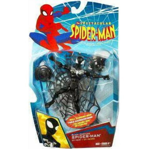 Spider-Charged Black Costume Spider-Man Action Figure