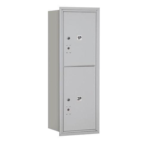4C Horizontal Mailbox - 11 Door High Unit - Single Column - Stand-Alone Parcel Locker - Aluminum - Rear Loading - USPS Access