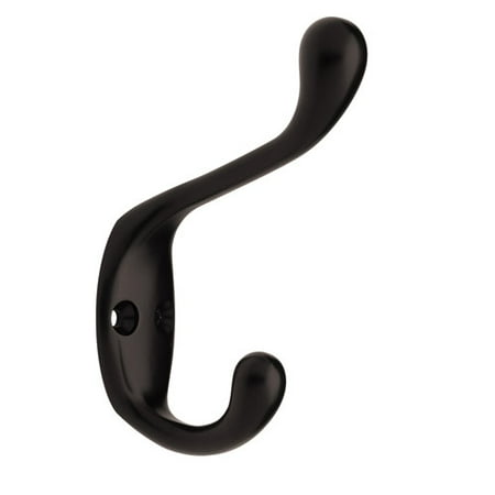 Brainerd Heavy Coat and Hat Hook, Flat Black