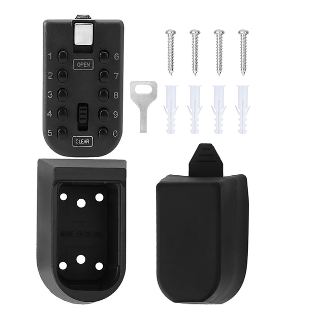 Wall Key Lock Box,10 Buttons Password Key Password Key Lock Box Wall ...