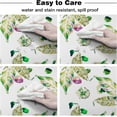 thumbnail image 6 of Summer Botanical Round Tablecloth 60 Inch - Waterproof Fabric Table Cloth Protector, Green Spring Floral Tropical Plants Tablecloths Washable Table Cover for Kitchen Banquet Party, 6 of 6