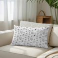 thumbnail image 3 of Gray Spring Floral Standard Size Pillow Cover,Pillowcase Protectors with Zipper,Breathable Decorative Throw Pillow Case Cover,Summer Botanical Floral Watercolor Pillow Shams for Couch Sofa 20x26Inch, 3 of 8