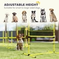 thumbnail image 4 of PawHut Set of 4 Dog Training Agility Gear with Carrying Bag (Yellow), 4 of 10