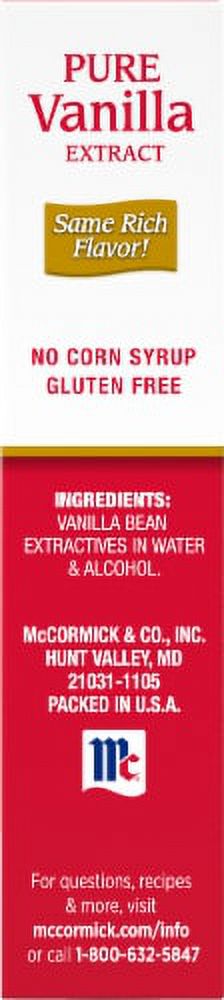 Pack of 2 - McCormick All Natural Pure Vanilla Extract 4 fl oz