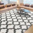 thumbnail image 6 of YJ.GWL Soft Geometric Rug Fluffy Area Rugs for Bedroom Living Room Shaggy Carpets Home Decor,3x5ft,Camel, 6 of 7