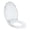19” Elongated all white cover, variant on Elongated Soft Close Toilet Seat, Quiet Quick-Release, Top-Mount Installation, Durable White Lid, Fits Most Standard Toilets, Bathroom Accessory, 19" Elongated All White Plain Cover