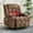 Brown, variant on Massage Recliner Chair with Heat and Vibration Oversized Ergonomic Lounge Sofa Chair for Big Tall Adults Comfy Overstuffed Wide Recliner with Remote Control, 2 Cup Holders, Side Pockets