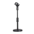 thumbnail image 2 of TechToyHub Adjustable Desktop Microphone Stand,Telescopic Mic Stand 9.1-11.8 Inch with Weighted Base,Stable Microphone Holder for Live Streaming Recording Karaoke,Portable Foldable Stand with Clip, 2 of 6