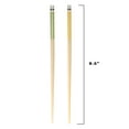 thumbnail image 3 of BambooMN Premium Reusable Japanese Bamboo Chopsticks, Polka Dot Panda, 9.5 inch - Yellow - 36 Pairs, 3 of 6