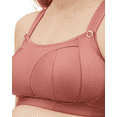 thumbnail image 4 of Cake Maternity Popcorn Busty Wire Free Nursing Sports Bra for Breastfeeding, Wireless Maternity Bra (for E-G Cups), Brick, Medium, 4 of 6