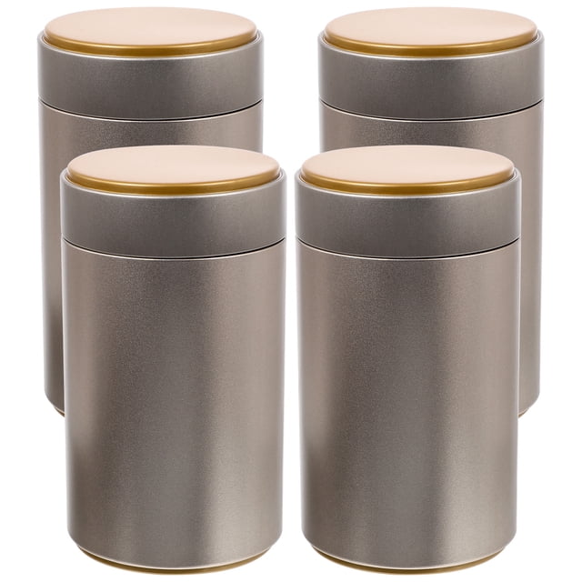 BRIGHTFUFU 4 piezas de botes de té de té con tapas herméticas Frascos de almacenamiento de té de té de té de té de hojas sueltas