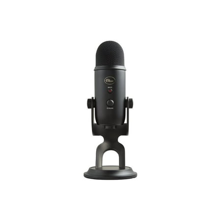 Logitech - Blue Yeti Game Streaming USB Condenser Microphone Kit with Blue VO!CE, Exclusive Streamlabs Themes, Custom Pop Filter