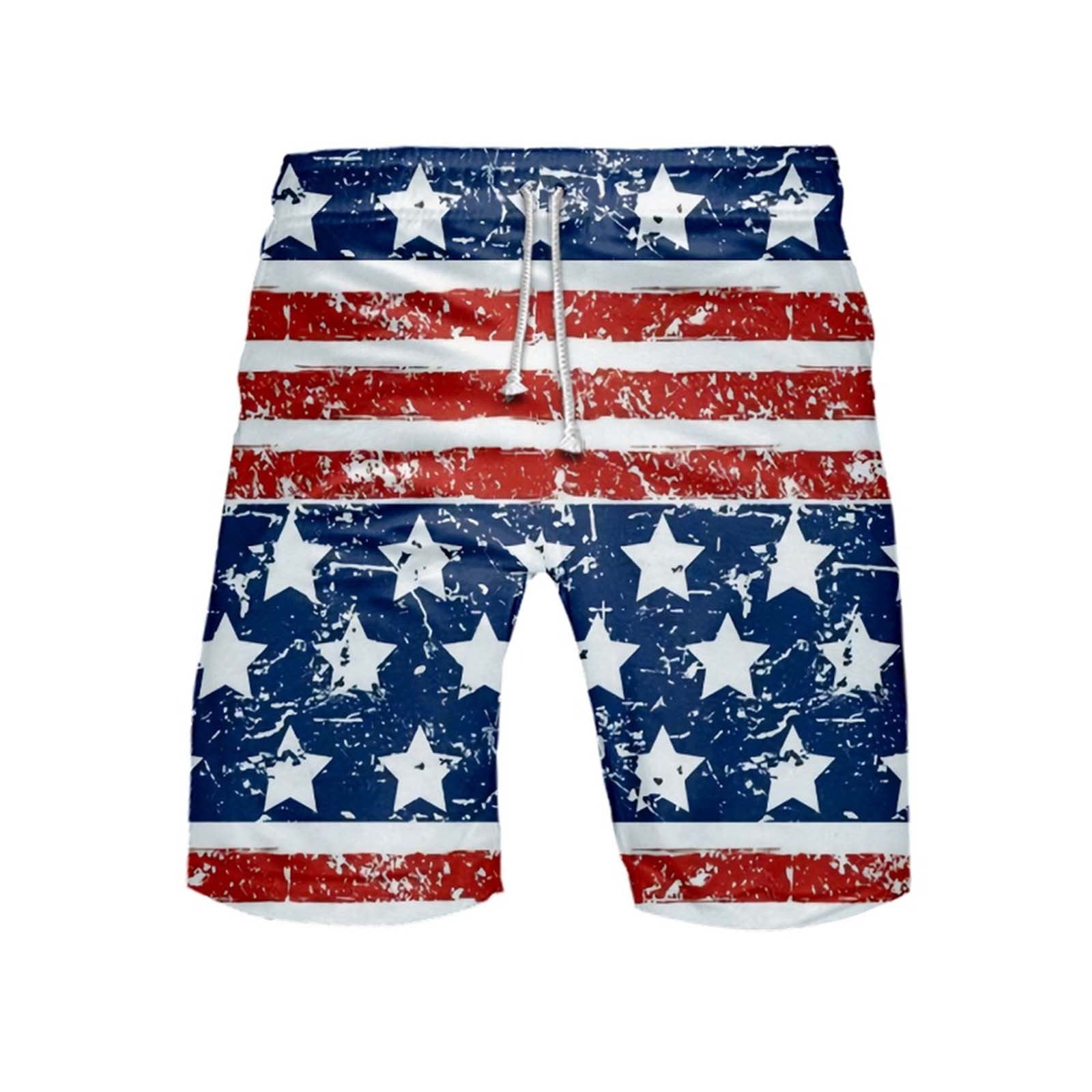 Usupdd Shorts Men Men's Gradient Swim 