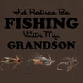 thumbnail image 3 of CafePress - Rather Be Fishing Grandson Dark T Shirt - Men's Classic Graphic Cotton T-Shirt, 3 of 4