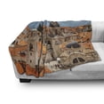 thumbnail image 3 of European Soft Flannel Fleece Throw Blanket, Aerial View on the Old City of Dubrovnik Walls Medieval Croatia European View, Cozy Plush for Indoor and Outdoor Use, 60" x 80", Multicolor, by Ambesonne, 3 of 6