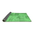 thumbnail image 2 of Ahgly Company Indoor Rectangle Patchwork Emerald Green Transitional Area Rugs, 3' x 5', 2 of 4