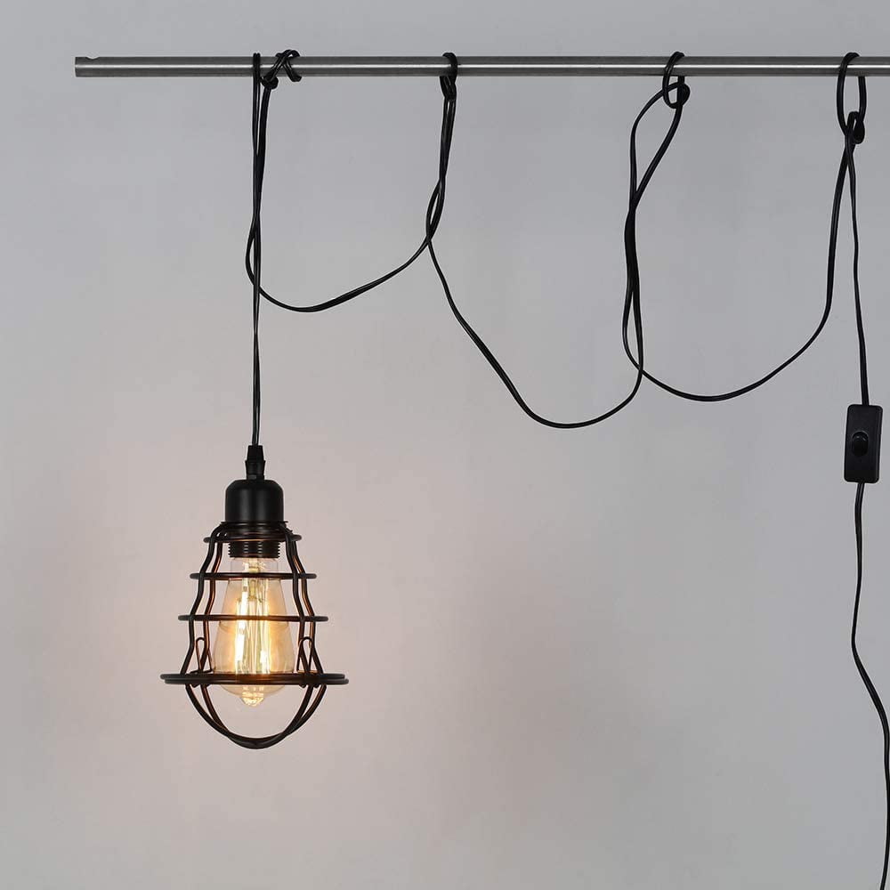 Oumilen Modern 1-Light Hanging Pendant Lights Black