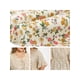 thumbnail image 5 of GRACE & GRANDEUR Blusa de mujer de talla grande con estampado de flores, con lazo en la parte delantera, escote en V, mangas con volantes, blusa peplum de verano, blusa tipo babydoll 4X beige, 5 of 6