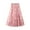 Pink, variant on Michellecmm Women's Midi Skirts Floral Print Layered Tulle Elastic Waist Skirts Spring Summer Casual A-line Skirts