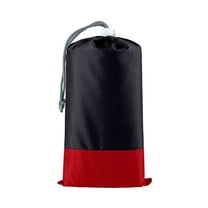 Hgallory Outdoor Picnic Blankets Beach Mats, PVC Portable Foldable Picnic Mats for Beach Camping Hiking, Waterproof, Lightweight, Solid Color, with Storage Bag, 1PC, 55"x79", Black, Rectangle