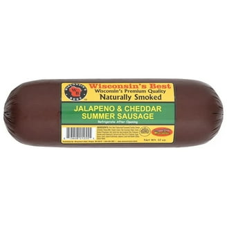 Amish Country Smoked Jalapeno Cheddar Summer Sausage, Beef