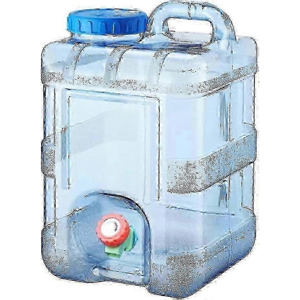 10-22l Water Container With Tap, Portable Plastic Water Bucket With Tap, Easy Clean Bpa-free Drink Water Carrier, For Camping Outdoor, Party, Van, Rv