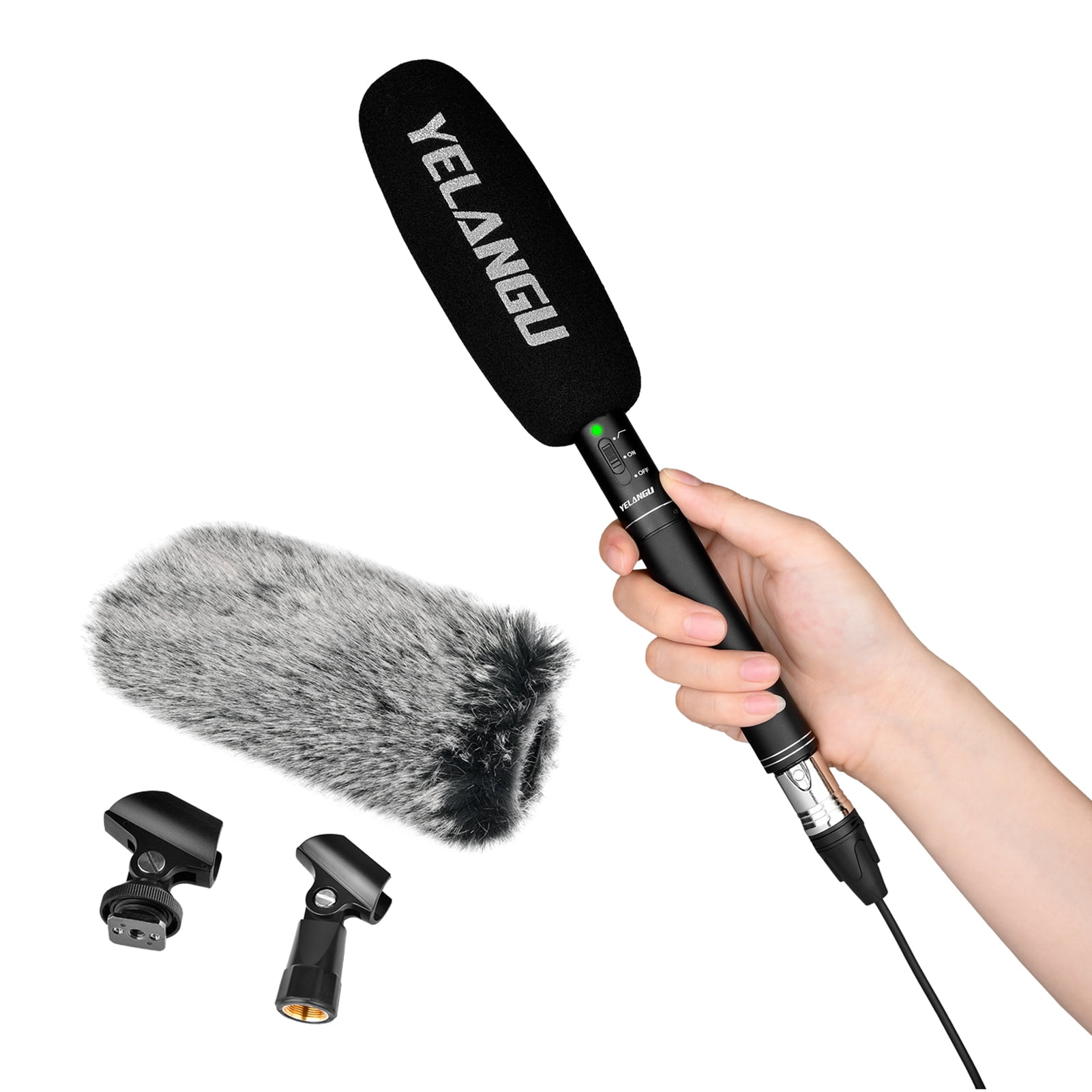 YELANGU MIC07 Professional Interview Microphone Long Distance Cardioid