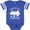 Football Blue and White, variant on Inktastic I'd Rather Be Camping Boys or Girls Baby Bodysuit
