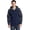 Dress Blue Navy/ Battleship Grey-PK1, variant on J335 Hooded Core Soft Shell Jacket, Mens Athletic Jackets