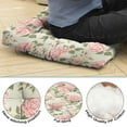 thumbnail image 5 of Country Floral Meditation Cushion - 9-Point Stitched Square Seat with Spring Floral Print, 5 of 5