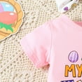 thumbnail image 6 of TAIAOJING Infant Girls Short Sleeve Easter Prints Romper Bodysuit Pants Headbands Outfits Sets, 6 of 7