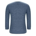 thumbnail image 5 of Diufon Womens Fall Sweaters Solid Color Button V Neck Tops Knitted Cotton Long Sleeve Pullover Tops, 5 of 7