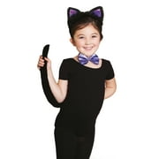 Way To Celebrate Kids Lavender Black Cat Kit, 3 Pieces