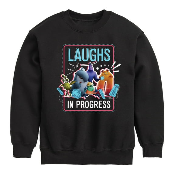 Monsters Inc. - Laughs In Progress - Toddler & Youth Crewneck Fleece Sweatshirt