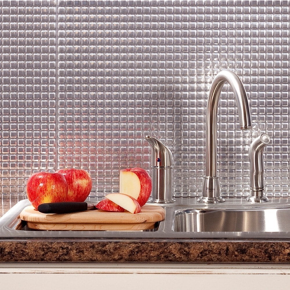 Fasade Easy Installation Square Brushed Aluminum ...
