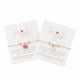 thumbnail image 1 of Pulsera SmileBelle Rakhi, regalos para hermana, mejor amiga, oro de 14 quilates, 1 of 5
