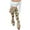 Beige, variant on Bell Bottom Pants for Women Slim Flared High Waist Leggings Leopard Printed Stretch Soft Retro Bootcut Trousers (XL, Beige)