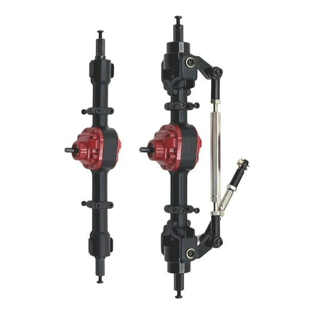 Reemplazos de carcasa de eje delantero y trasero RC Accesorios de bricolaje Kits de actualizaciones de modelos de autos RC Negro Delantero Trasero