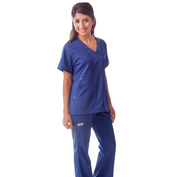 Women's 6 Pocket Slim Fit Medical Scrubs