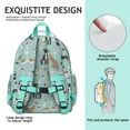thumbnail image 2 of Dog Print Design Students Backpack Adorable Puppy Pattern with Abstract Artistic Elements for Student, 2 of 2