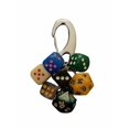 thumbnail image 2 of Llavero con Cuentas de Dados, Forma Clásica, para Colgar En El Bolso, Personalizado, para Teléfono Móvil, Cadena para Colgar, Decoración En Contraste Marrón y Verde., 2 of 7
