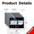 thumbnail image 2 of Smoke Shop Yard Sign 10 Pack of 18 Inch x 24 Inch Double Sided Weatherproof Heavy-Duty Plastic with Stake | Tobacco Products, CBD Sales, Professional Display | Made in USA, 2 of 7