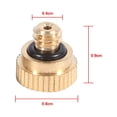 thumbnail image 6 of Gegong Fine Atomization Nozzle,Brass Misting Nozzles For Cooling System 0.4 Mm 10/24 UNC Garden 20pcs, 6 of 8