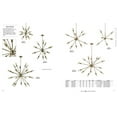 thumbnail image 3 of Elk Home Delphine 12-Light Satin Brass Modern Chandelier, 3 of 5