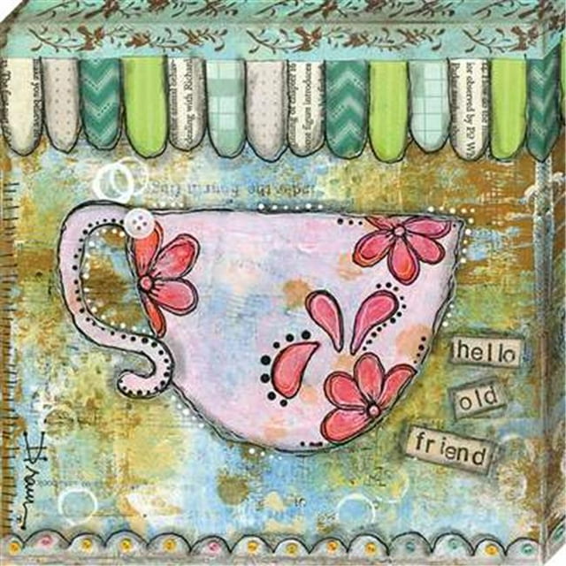 Artistic Reflections CV1006-1111 11 x 11 in. Hello Old Friend Canvas Gallery Wrapped Art Print