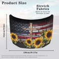 thumbnail image 6 of Uorisanigo American Flag Eagle Car Cover Waterproof Heat-Resistant Hood Wrap Blanket Easy Installation Car Bonnet Banner Suitable for Auto Car Truck, Van, SUV, Pickup Vehicles Decorate, 6 of 7